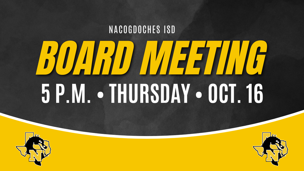Board meeting 5 p.m. Thursday Oct. 16