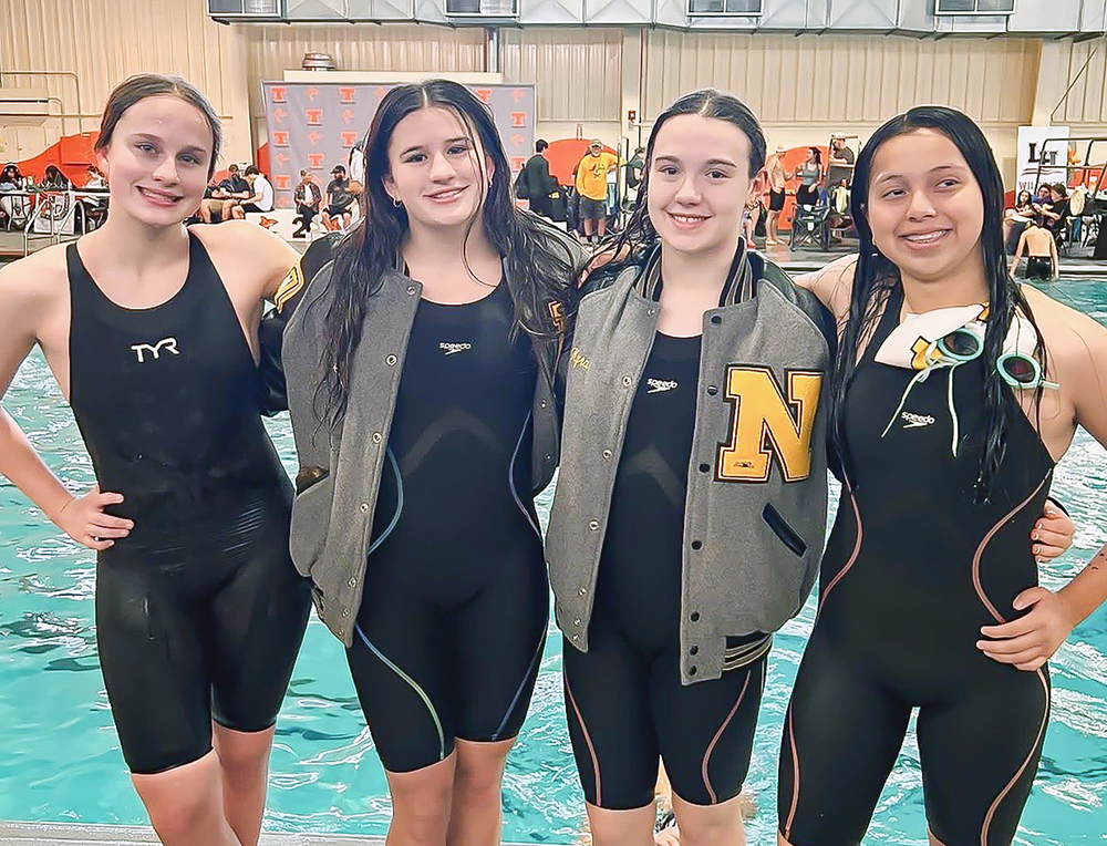 Girls 200 medley relay at TISCA Northeast meet