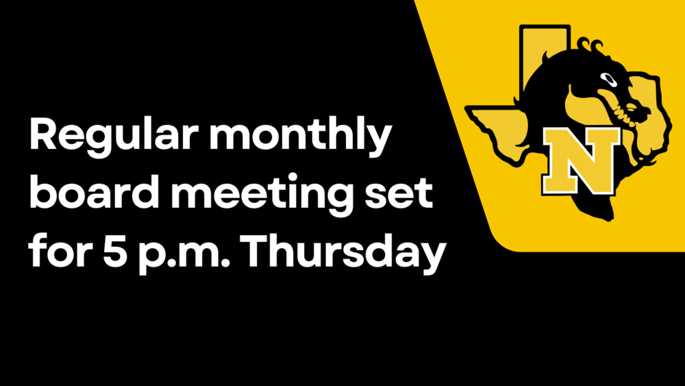 Regular monthly board meeting set for 5 p.m. Thursday