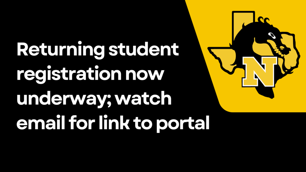 Returning student registration now underway; watch email for link to portal