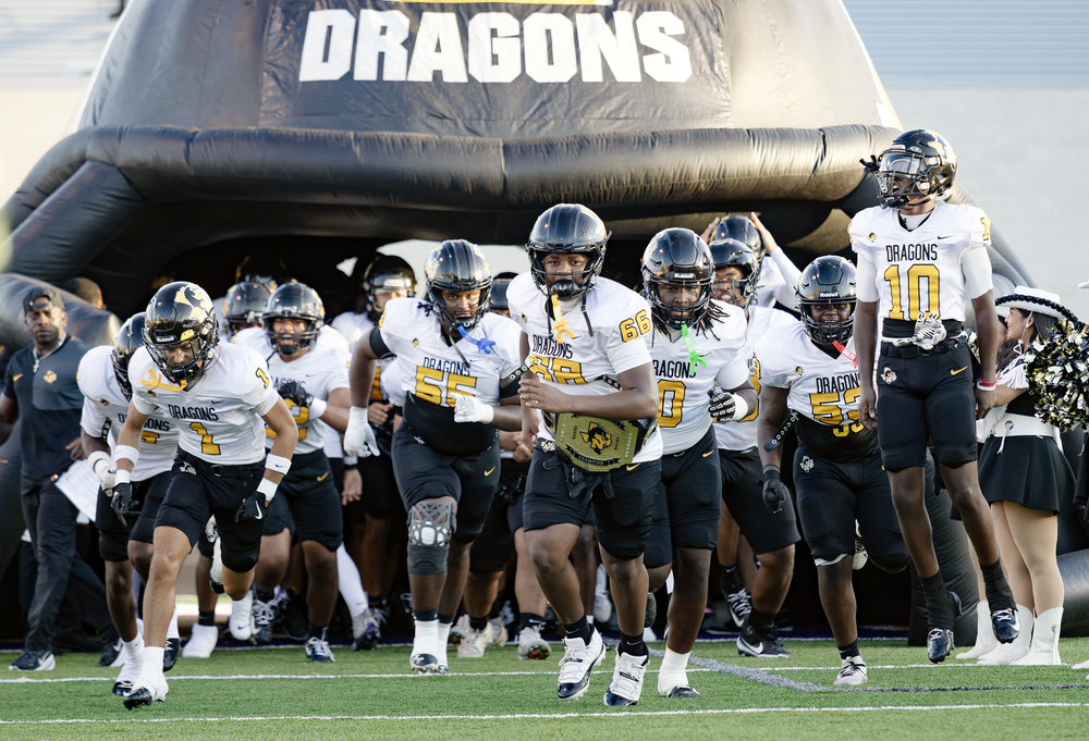 Dragons prepare to enter the field