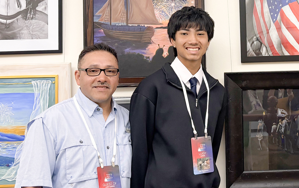 Luigy Garcia and his father