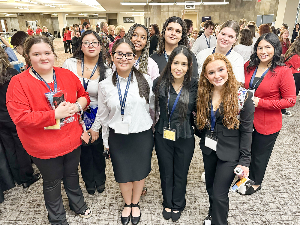 NHS students at FCCLA competition
