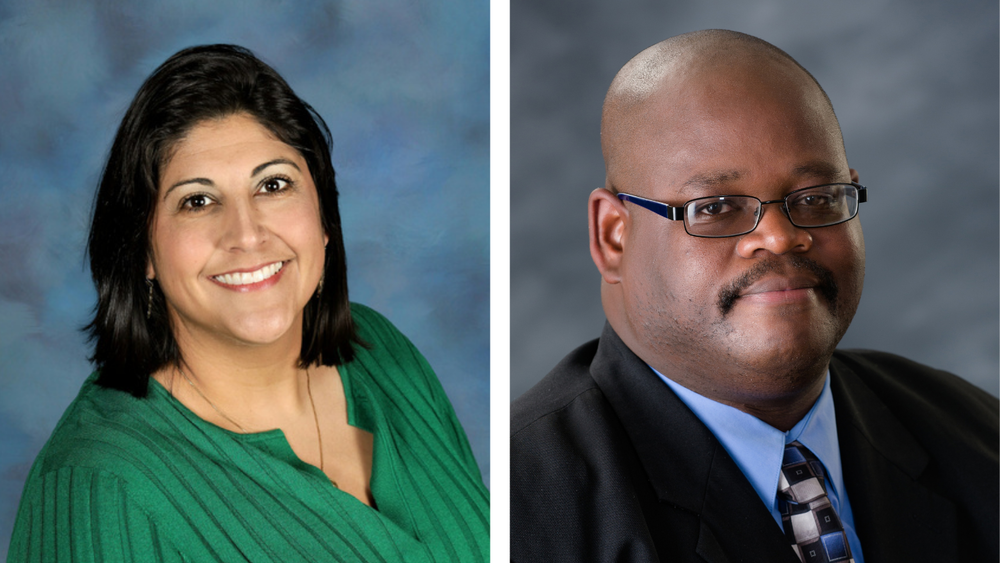 Roya Dinbali and James Adams are pictured