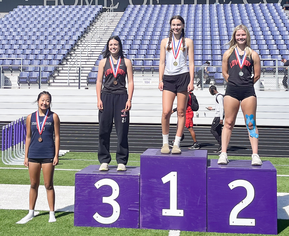 Christine Schick on the winner's podium