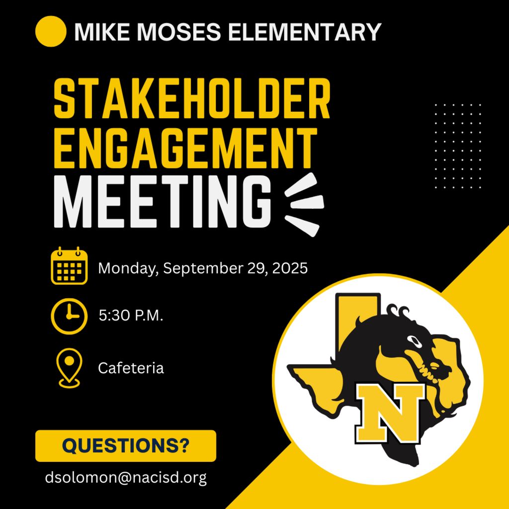 Mike Moses Elementary Notice of Stakeholder Engagement Meeting
