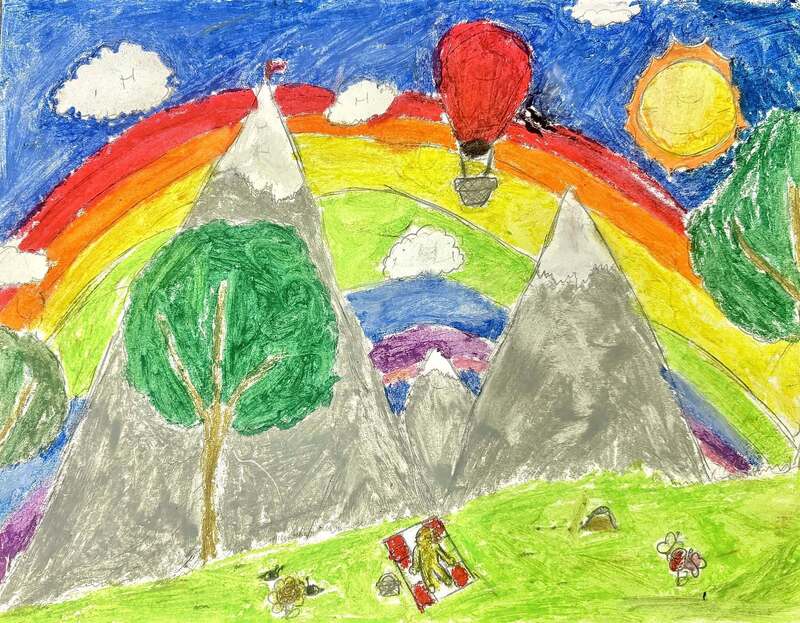 Drawing of landscape