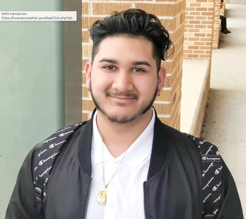 Junny Garcia while attending Nacogdoches High School