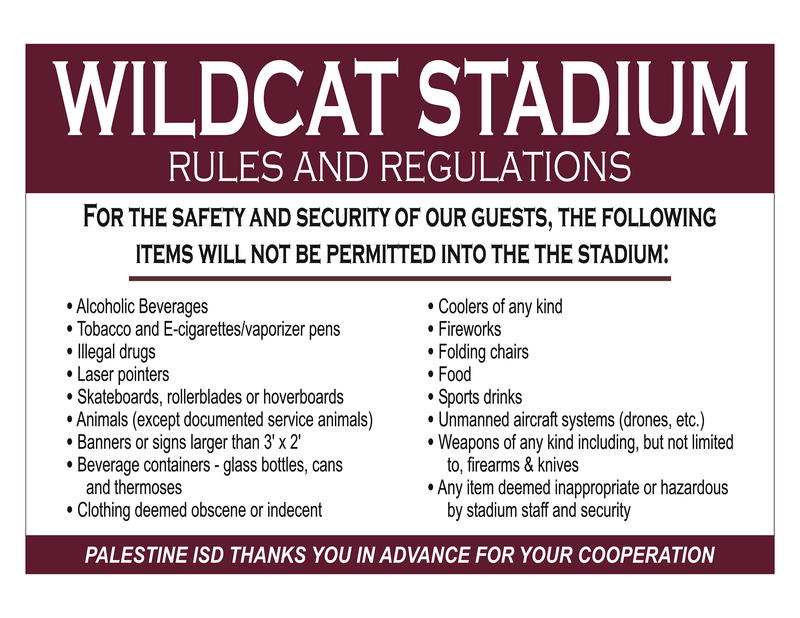 Wildcat Stadium rules
