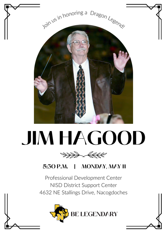 Invitation for reception honoring Jim Hagood
