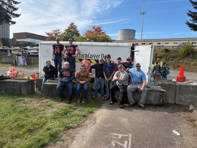 Napavine students at the try-a-trade convention