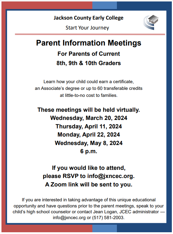 Parent Information Meeting Napoleon Middle School