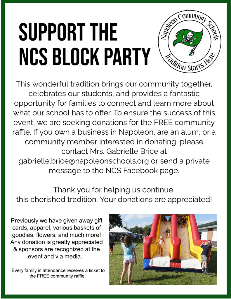 donation request for block party