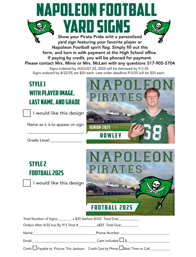 Napoleon yard signs