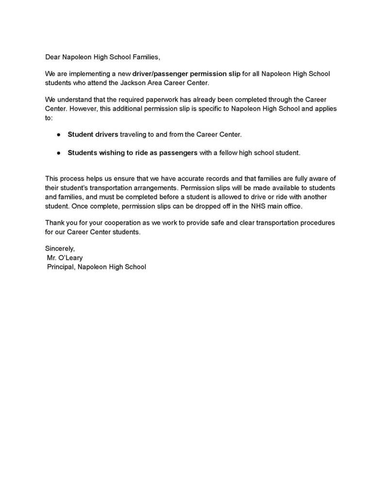 Letter from the Principal
