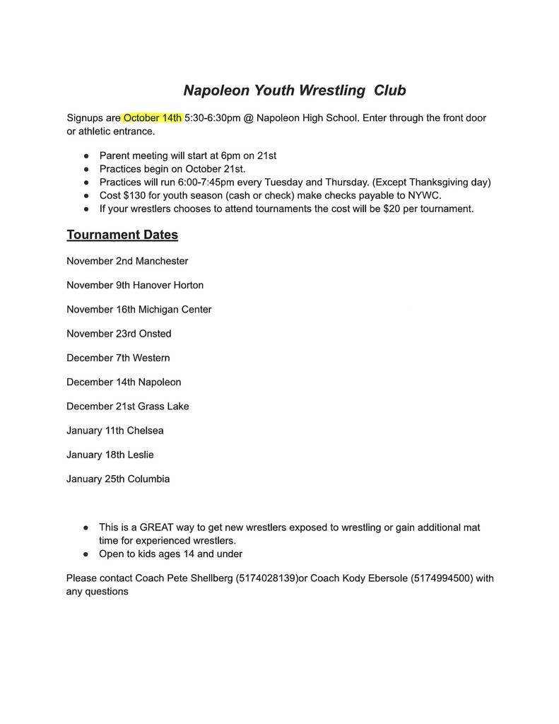 Wrestling Flyer