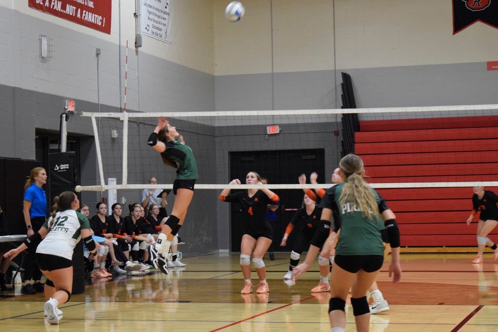 Napoleon Volleyball preparing for a spike