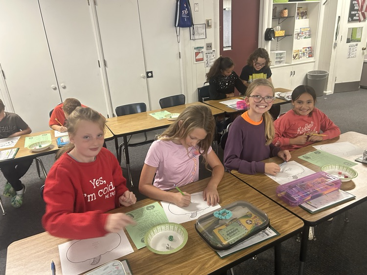 students working on project