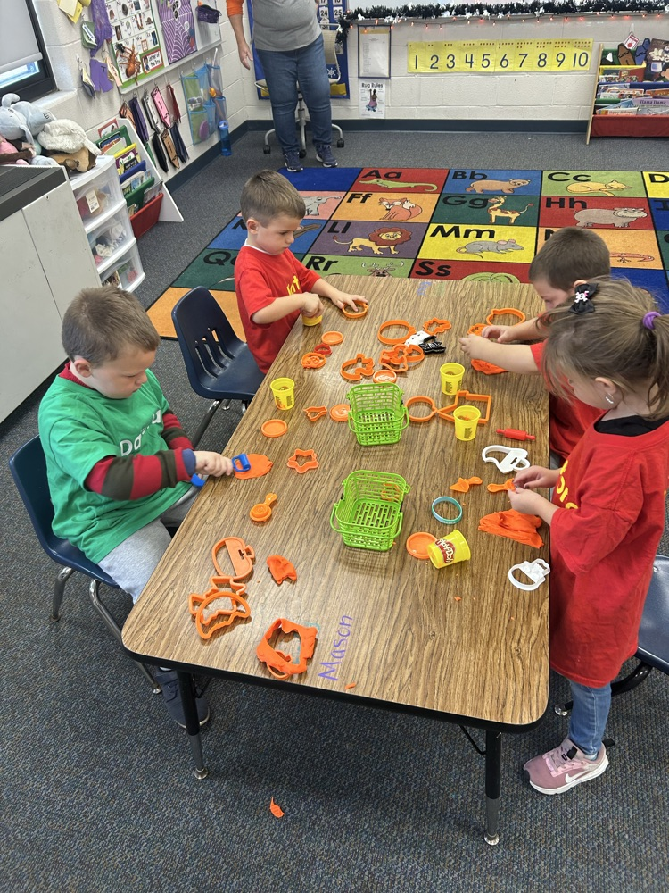 students working on an activity 