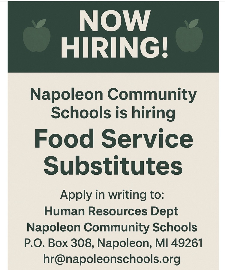  Now Hiring Food Service Dept
