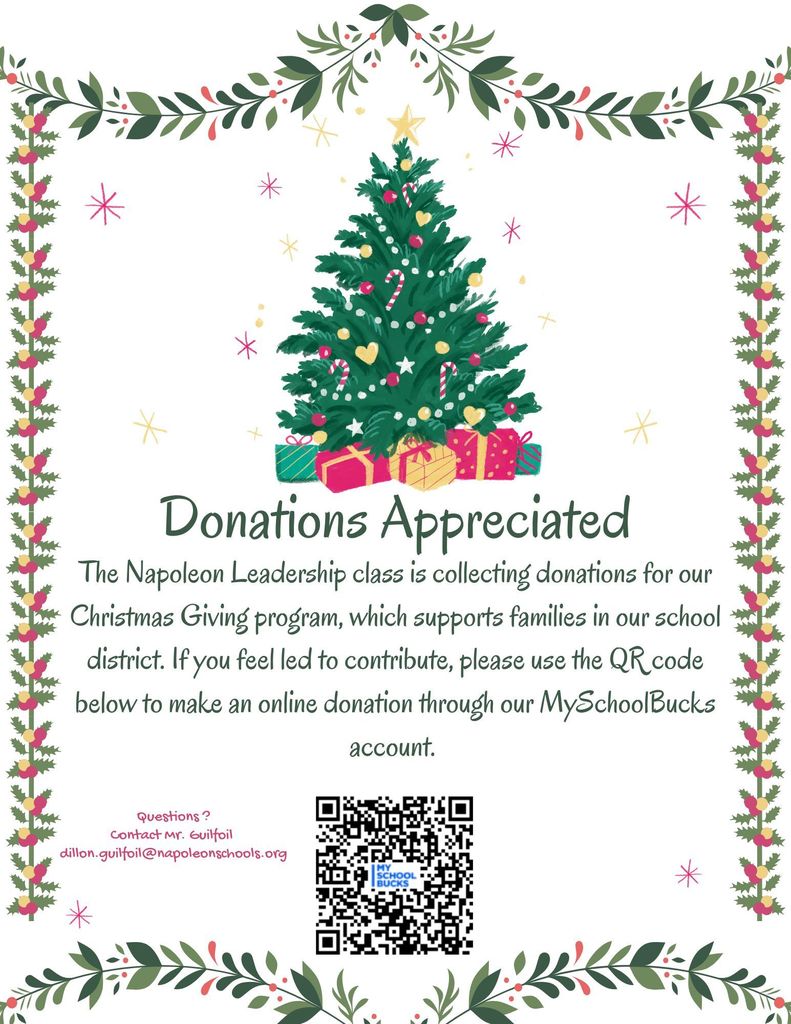 Donations Appreciated Flyer