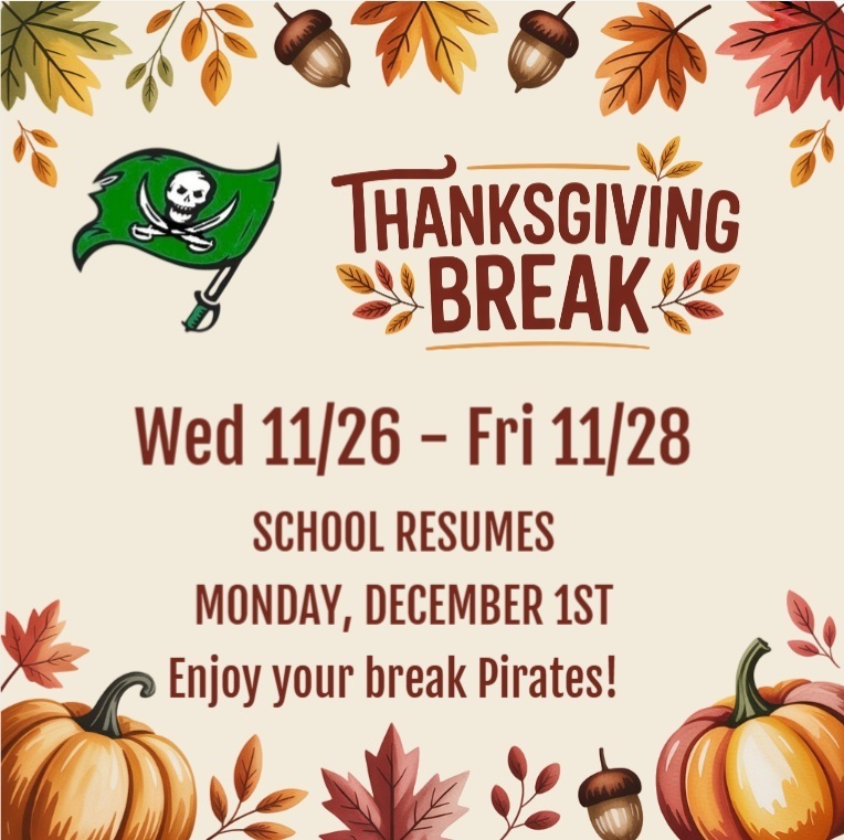 Thanksgiving Break 11.26 to 11.28