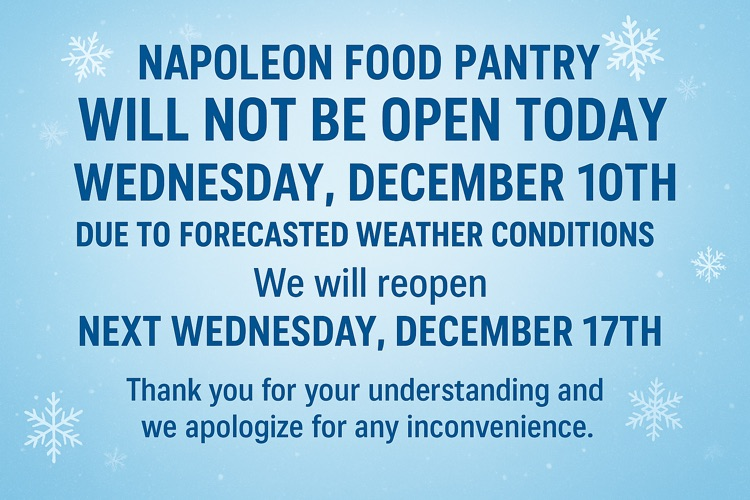 pantry closed today
