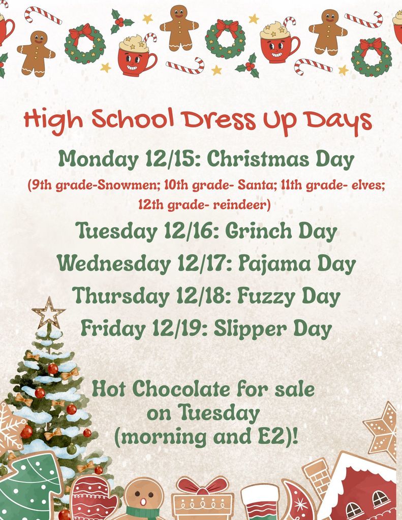 High School Dress Up Days
