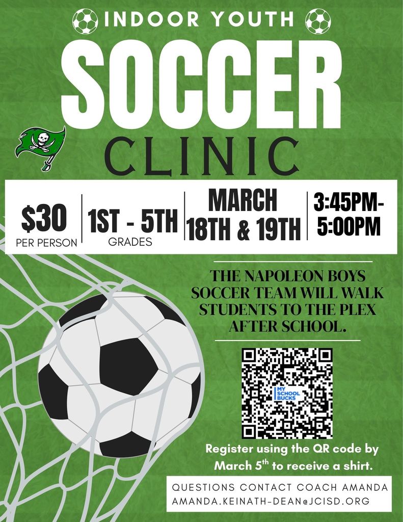 Indoor Soccer Clinic Flyer
