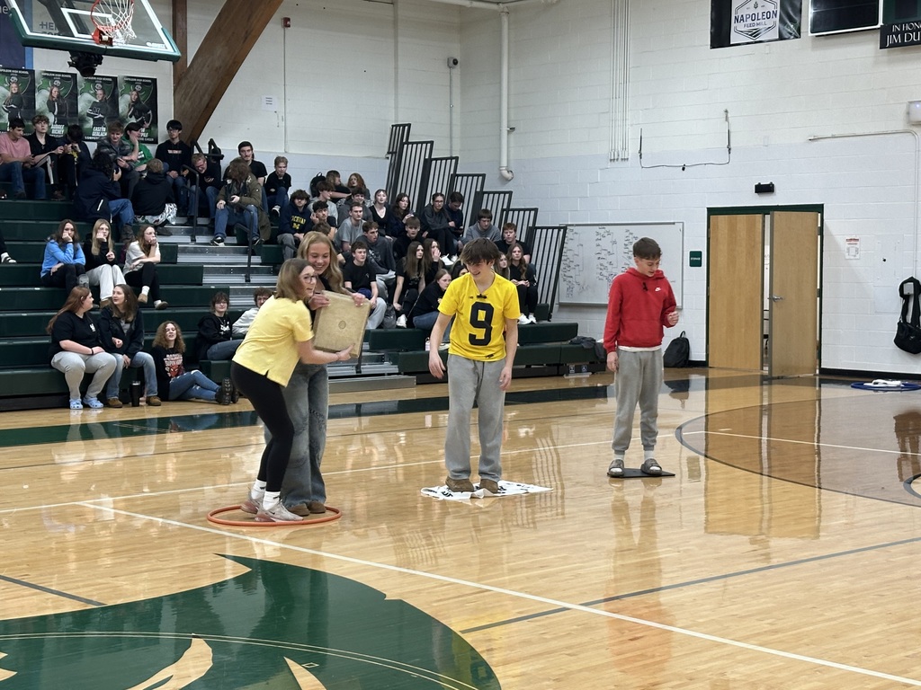 Pictures in the Gym from Pep Assembly
