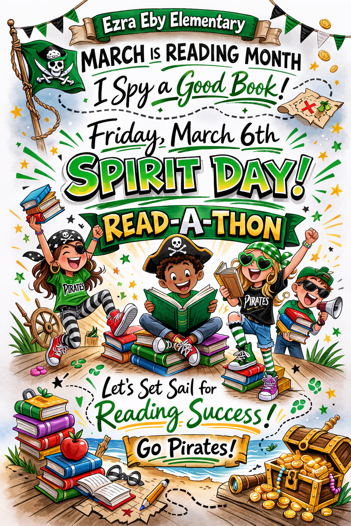March 6th Spirit Day March is Reading Month