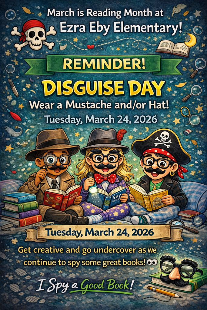 March 24th Disguise Day March is reading Eby 