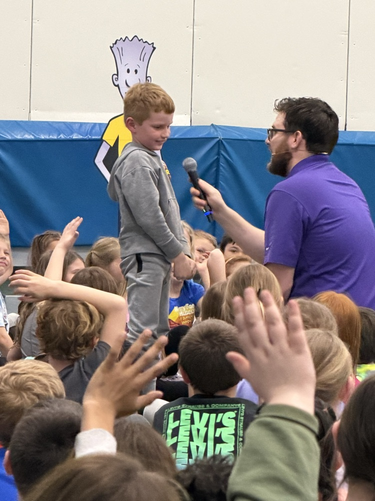 student and NED yoyo presenter