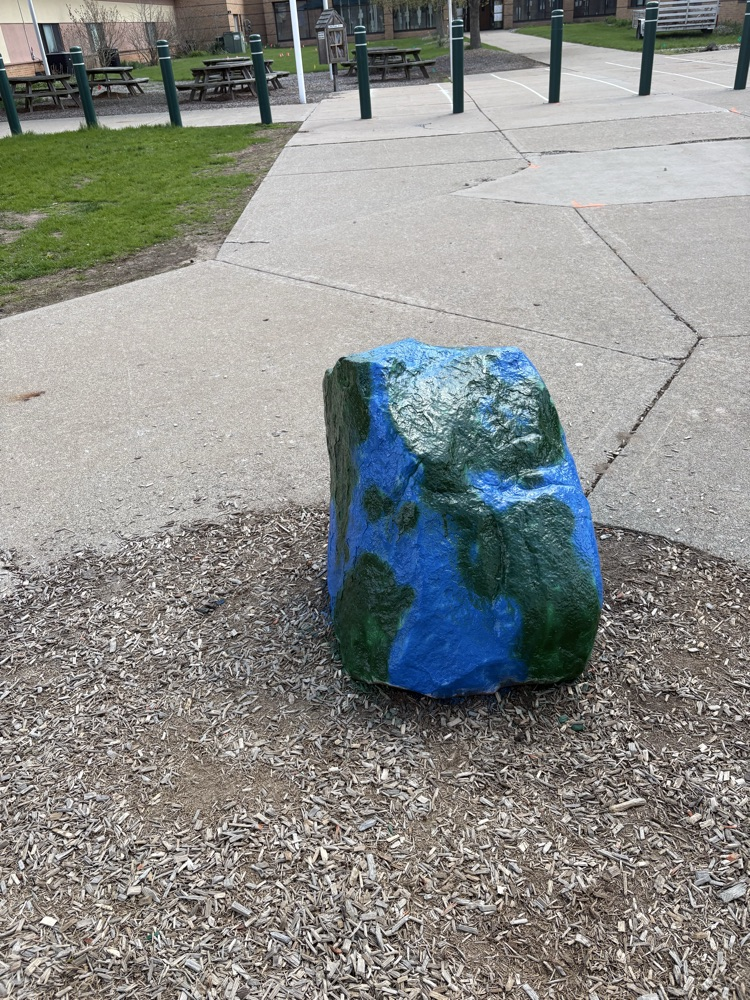 rock painted like earth