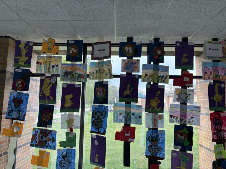 artwork hanging in windows 