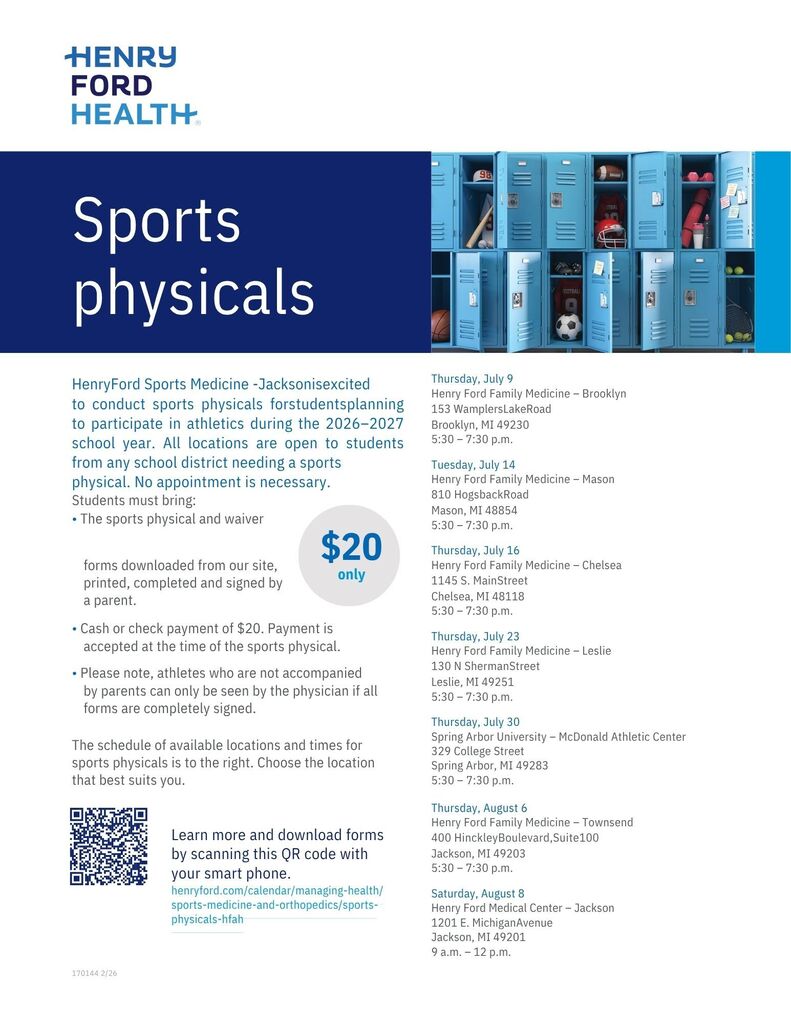 Henry Ford Physicals