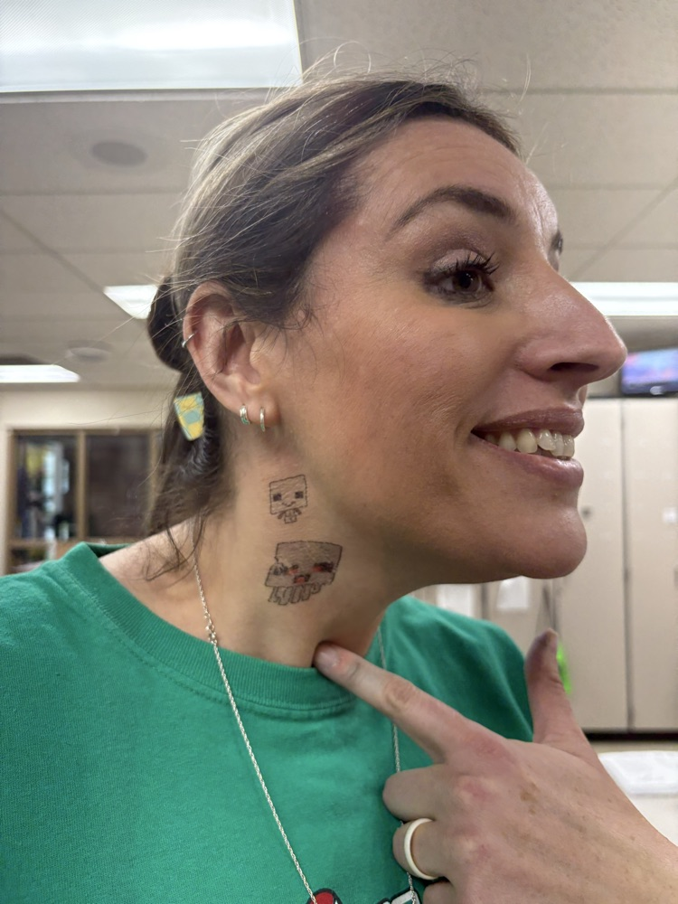 woman’s face with tattoos