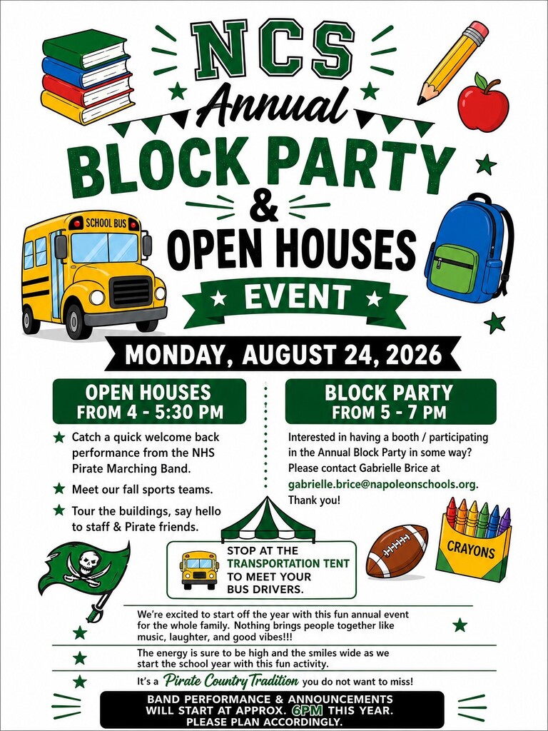 NCS Block Party and Open Houses