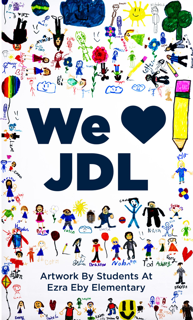 We love JDL poster with drawings made by children 