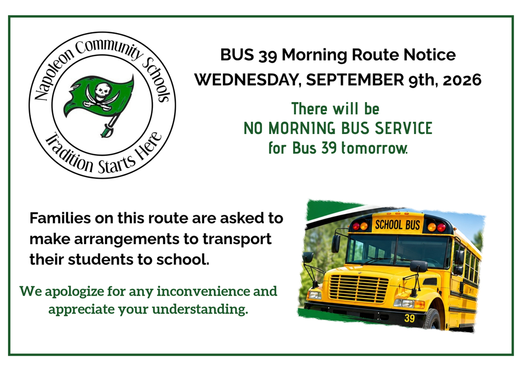 Bus 39 no AM bus route on Wed 9/9/26