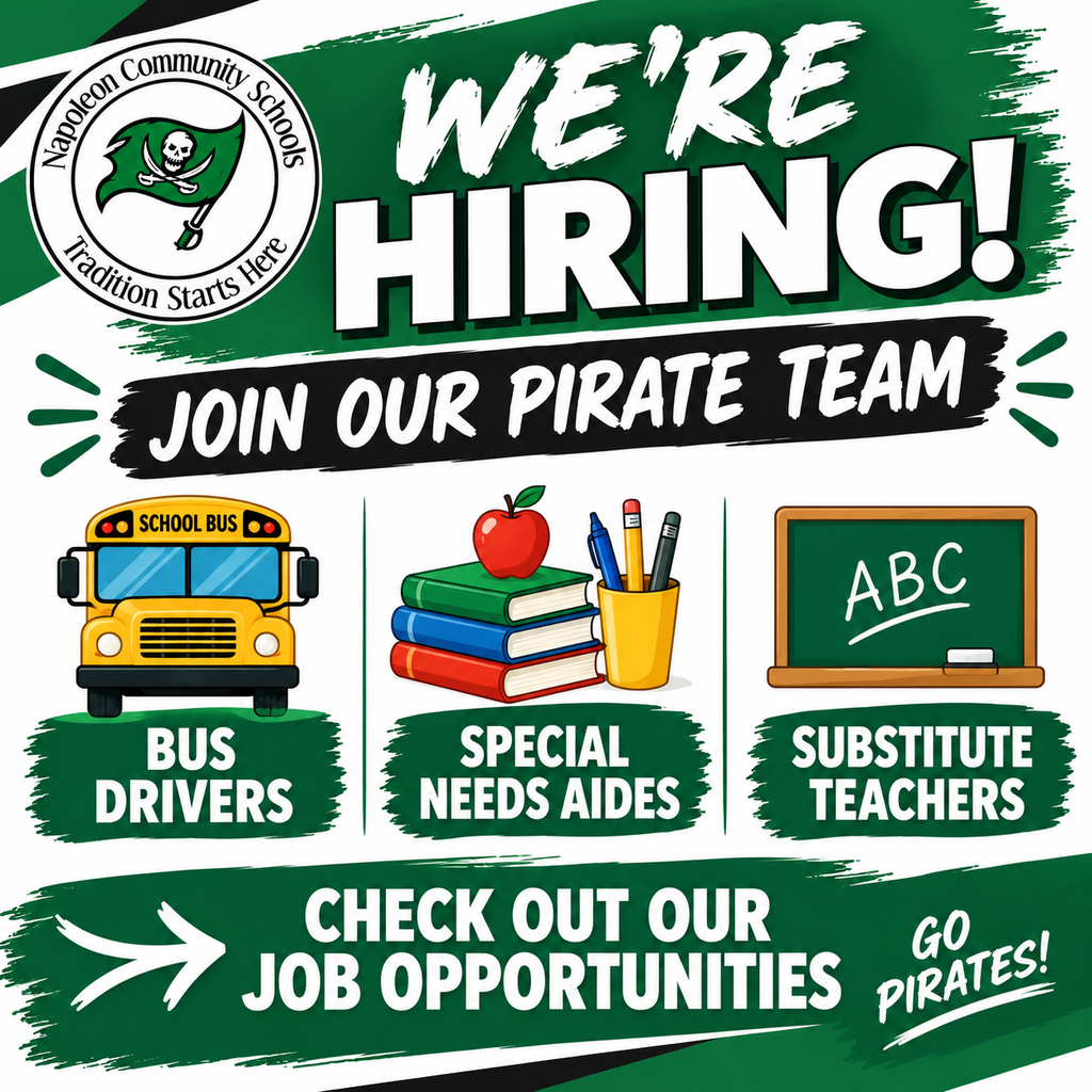 Hiring drivers, sp ed aides, and sub teachers go to website job op area for details 