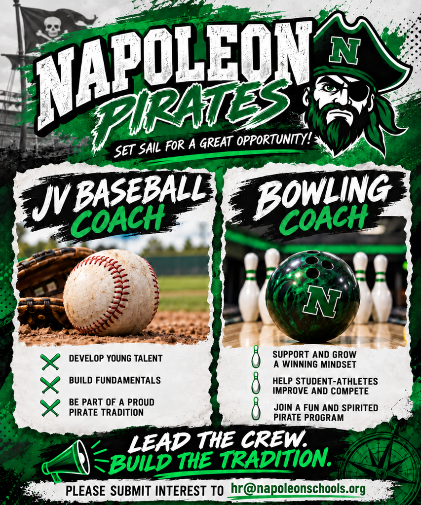 JV Baseball and Bowling Coach Flyer