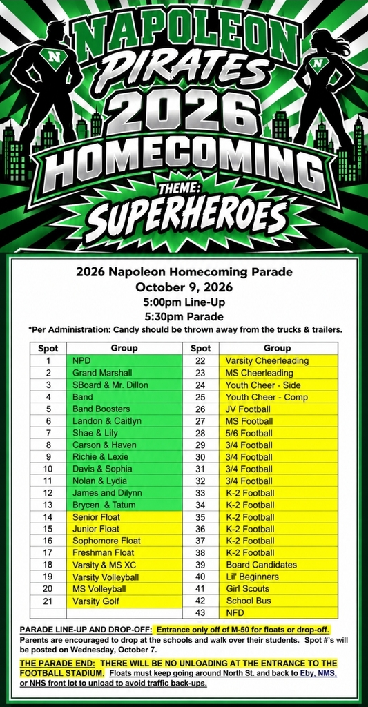 Parade LineUp