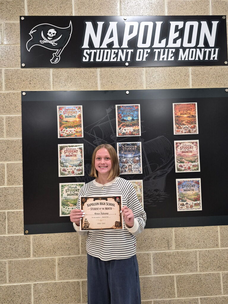 Grace Nykamp Student of the Month