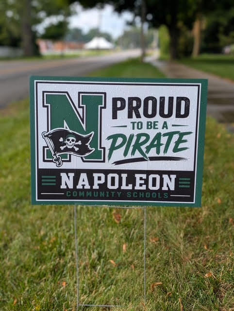 Proud Pirate Yard Sign Sales $20 Eby and MS office