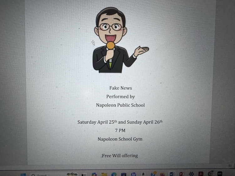 please come watch our performance by napoleon public school students, we appreciate you support