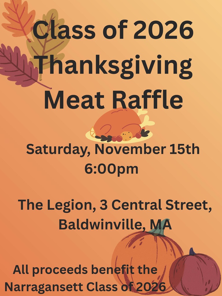 Class of 2026 Meat Raffle (Nov 15th) @ 6 PM