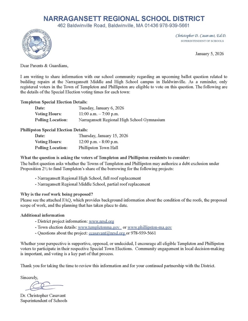 Letter to the Communuity - Roof Project 2026_Page_1
