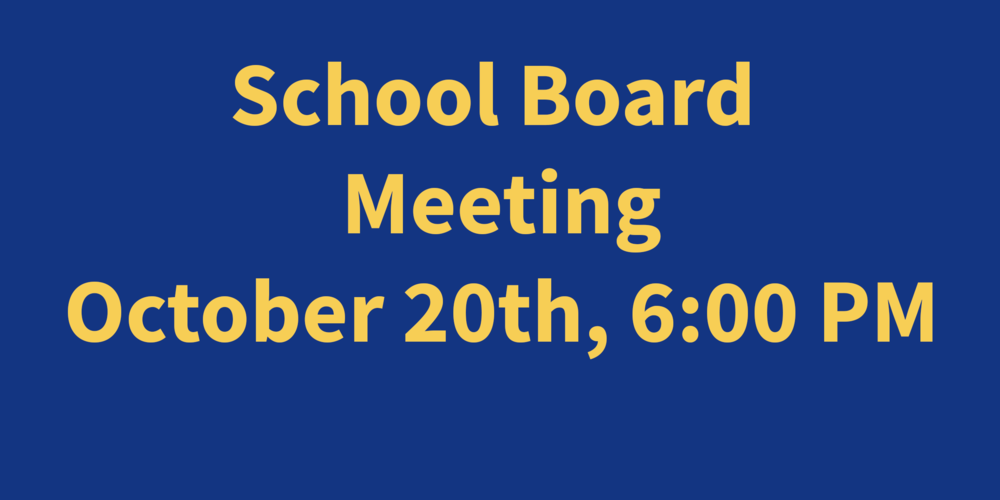 School Board Meeting October 20
