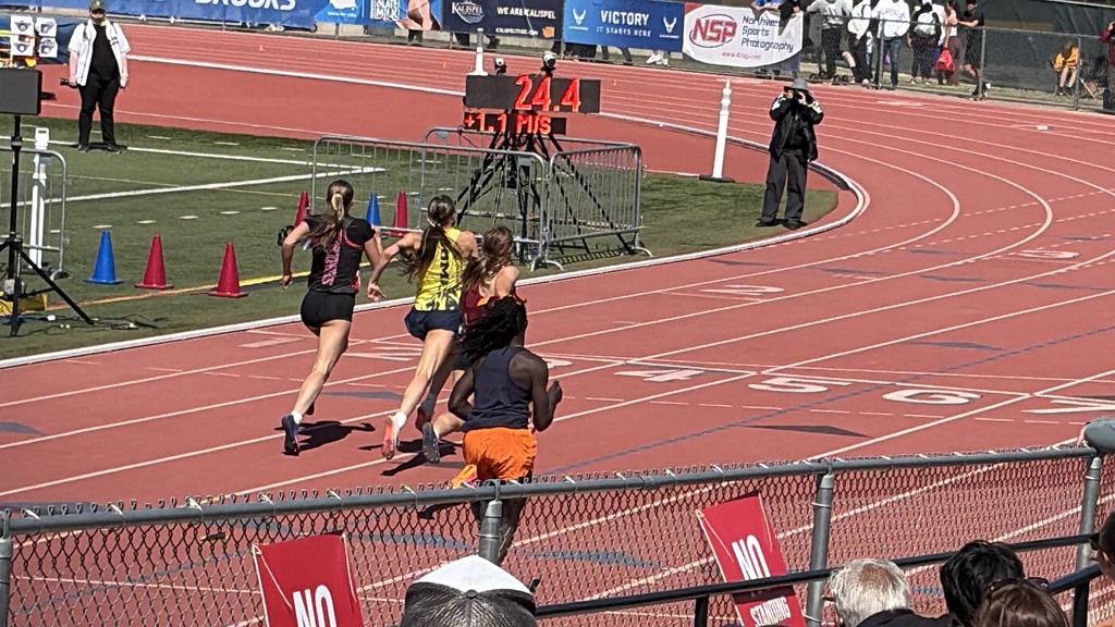 200 meter runner--June.